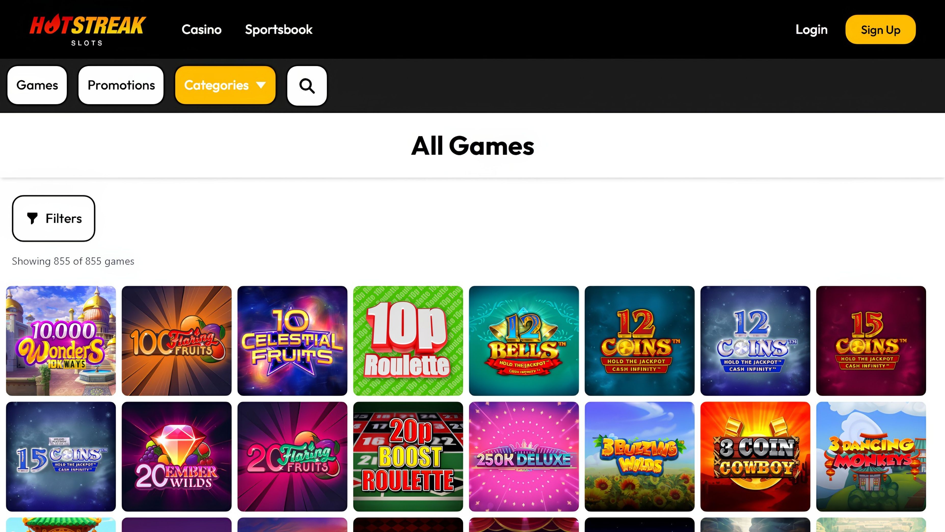 Hot Streak Casino desktop screenshot 1